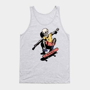 Skateboard Skeleton Skater Tank Top